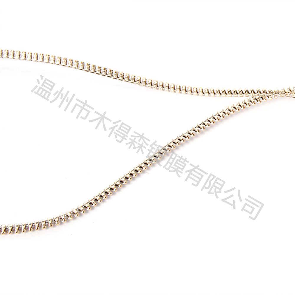 金色電鍍強化拉鏈